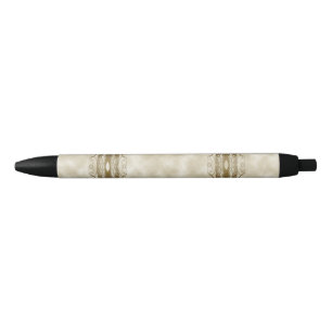 Stylo Noir Piliers d'or