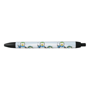 Stylo Noir Pingouins à neige