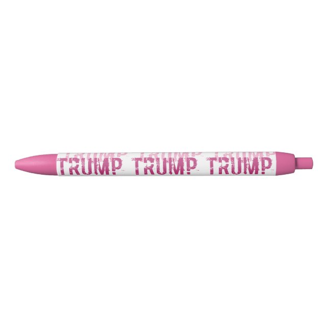 Stylo Noir PINK Donald TRUMP Président Élection Gear Pen (Devant)