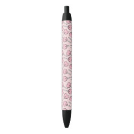 Stylo Noir Pink Lollipops, Heart Lollipops, Lollipop Pattern