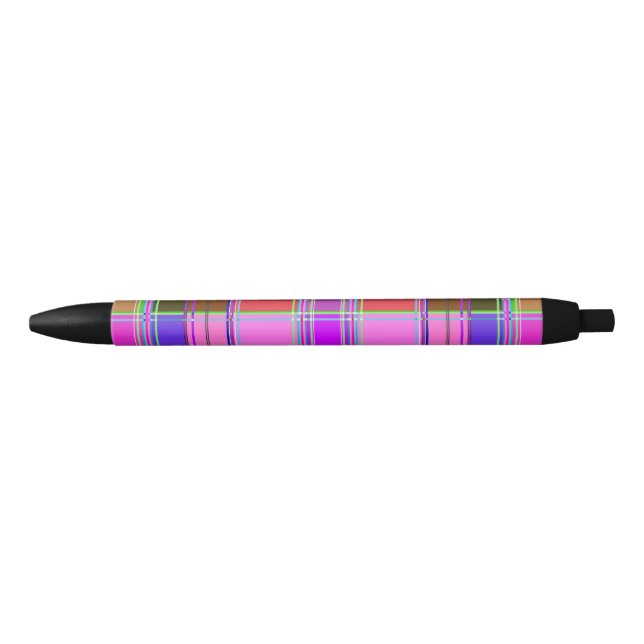 Stylo Noir Pink tartan Fabric Pattern Cloth Madras (Devant)