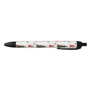 Stylo Noir Pins étoilés de Noël