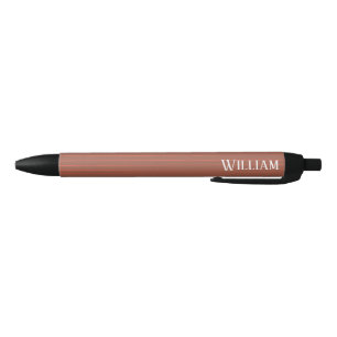 Stylo Noir Pinstripes orange