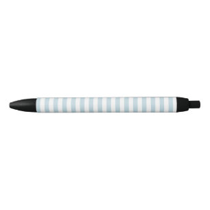 Stylo Noir Plage Bleue et Blancs