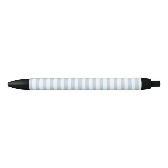 Stylo Noir Plage Bleue et Blancs (Devant)