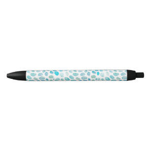 Stylo Noir Plage Motif de la peinture de verre marin