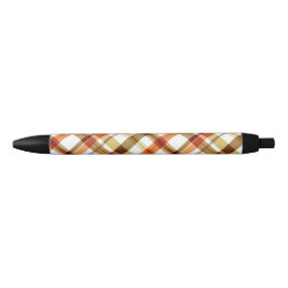 Stylo Noir Plaid Automne