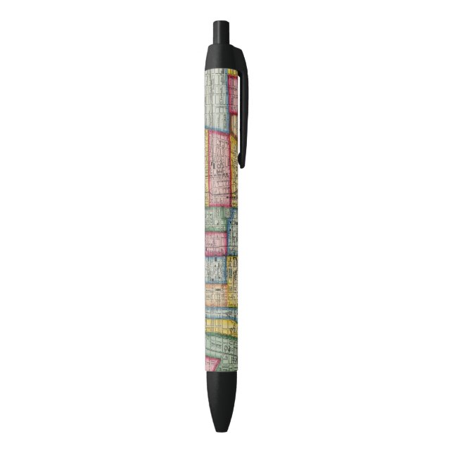 Stylo Noir Plan de Philadelphie (Bas (Vertical))
