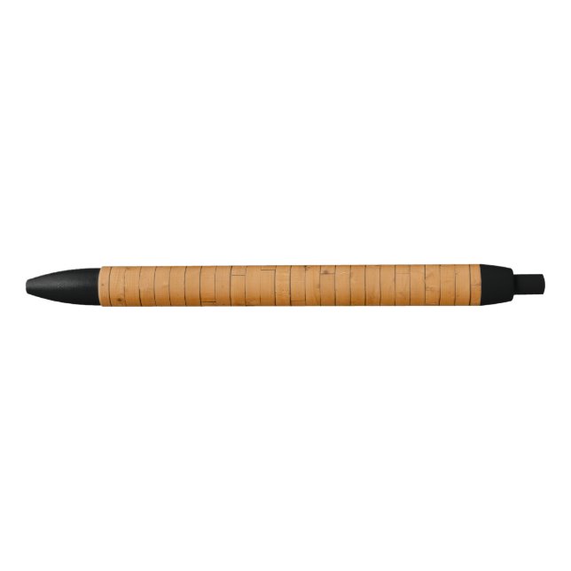 Stylo Noir Plancher en bois (Devant)