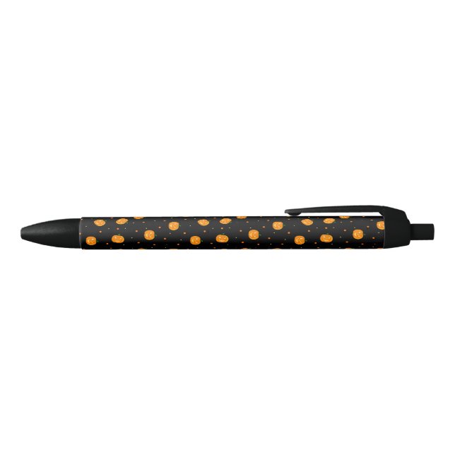 Stylo Noir Plume citrouille (Haut)
