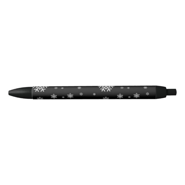 Stylo Noir Plume de neige (Devant)