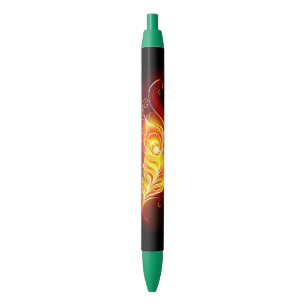 Stylo Noir Plumes de paquetage de feu