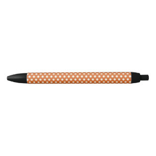 Stylo Noir Pointe rouge et blanc d'automne
