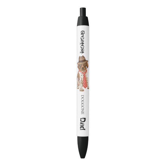 Stylo Noir Pointeur germanique (devant Vertical)