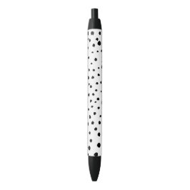 Stylo Noir Points dalmatiens, Points dalmatiens, Noir et Blan
