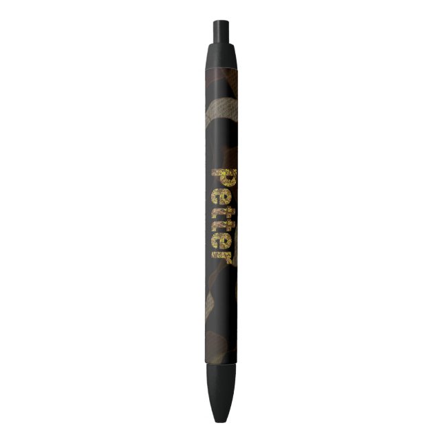 Stylo Noir Police de police de camouflage militaire personnal (devant Vertical)
