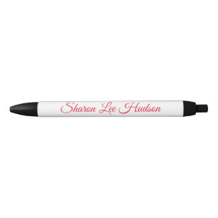 Stylo Noir Police fantaisie Noir, Blanc & Rouge
