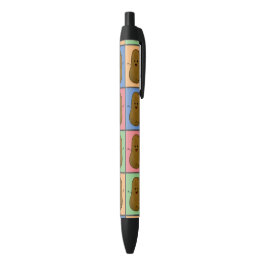 Stylo Noir Pomme de terre de style Pop Art