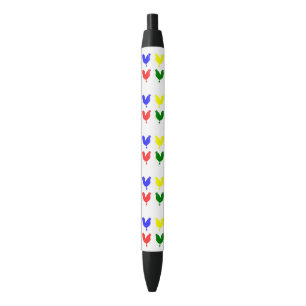 Stylo Noir Poulet coloré