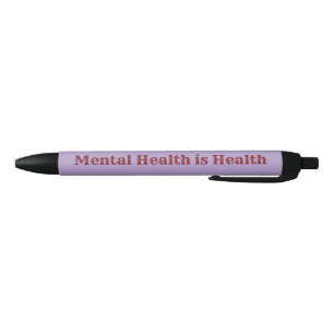 Stylo noir pour la sensibilisation à la santé ment