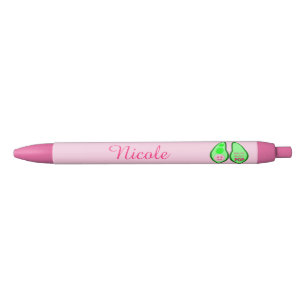 Stylo Noir Prêt à pop bébé fille Pea rose Personnalisé