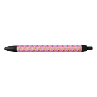 Stylo Noir Princesse en rose