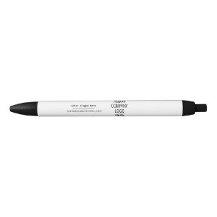 Stylo Noir Promotion de l'entreprise sur logo personnalisé