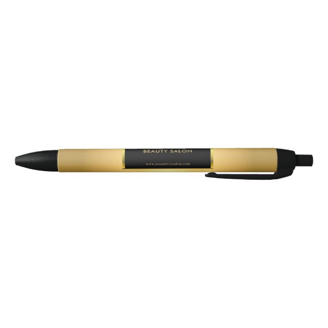Stylo Noir Promotion professionnelle en or noir moderne (Bas)