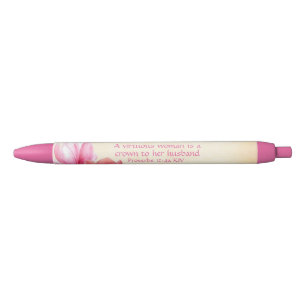 Stylo Noir Proverbes 12:4a - Femme virtuelle chrétienne