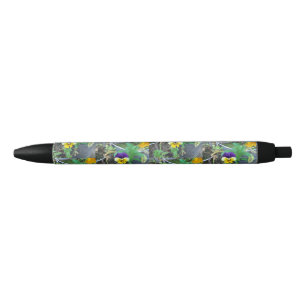 Stylo Noir Purple et Yellow Pany