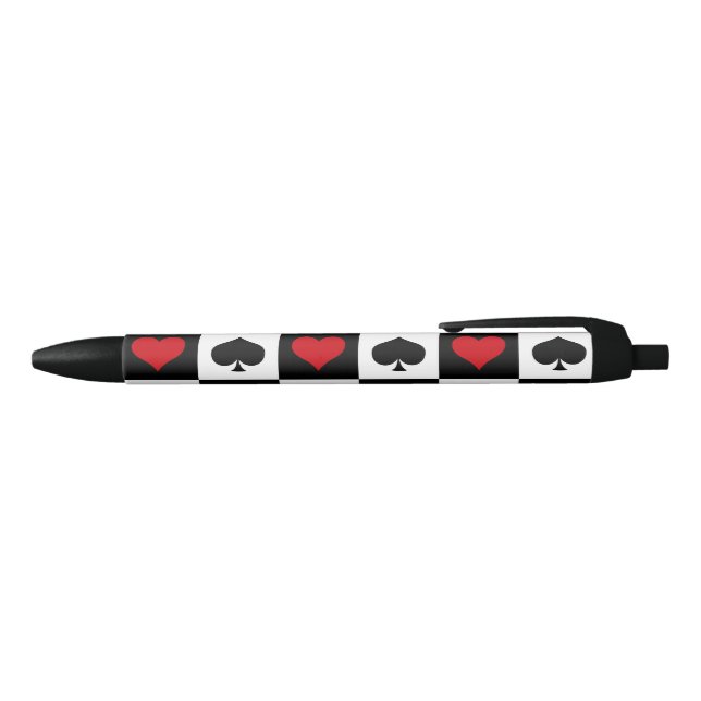 Stylo Noir Quatre combinaisons de cartes (Haut)