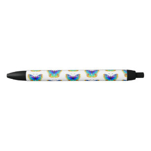 Stylo Noir Rainbow Butterfly Peacock Eye