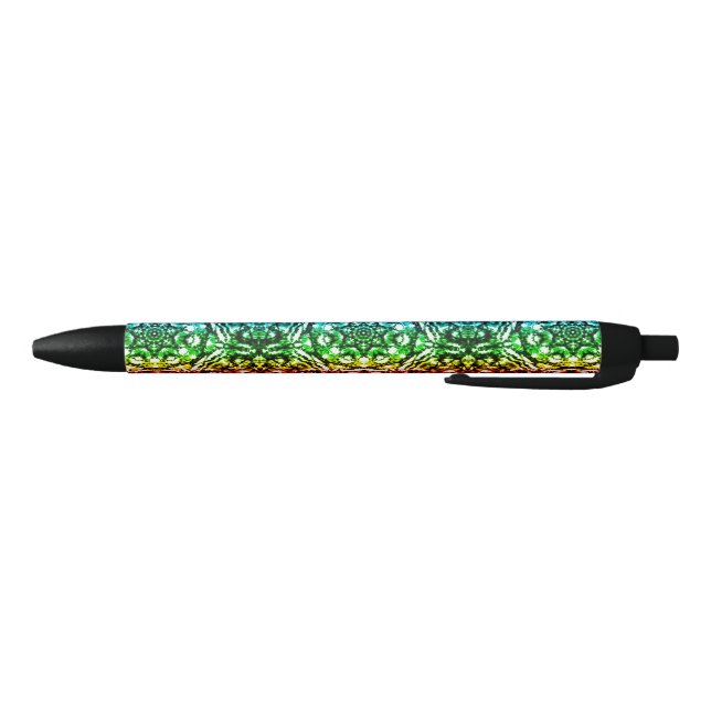 Stylo Noir Rainbow Tie Dye Mandala Star (Bas)