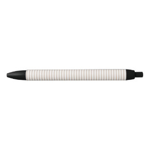 Stylo Noir Rayures amandes et blanches