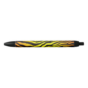 Stylo Noir Rayures de tigre