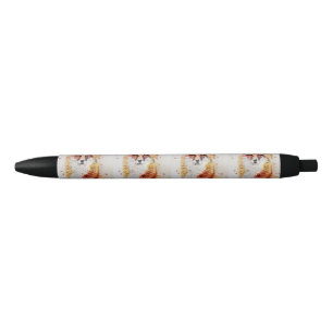 Stylo Noir Red Fox Cute Aquarelle Foxes Art