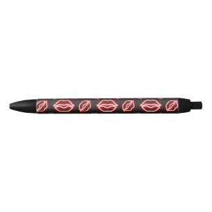 Stylo Noir Red Neon Kiss