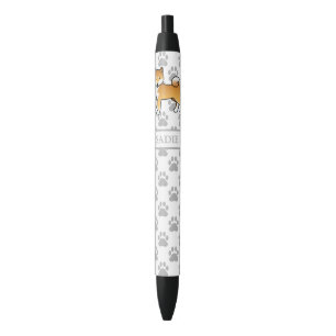 Stylo Noir Red Shiba Inu Cute Cartoon Chien Et Patrouilles & 