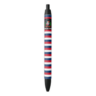 Stylo Noir République Dominicaine Drapeau mignon Patriotique