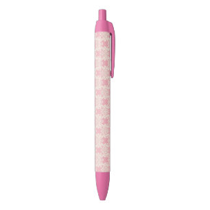 Stylo Noir Rétro damassé florale