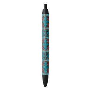 Stylo Noir Rêve de l'Emblème des papillons