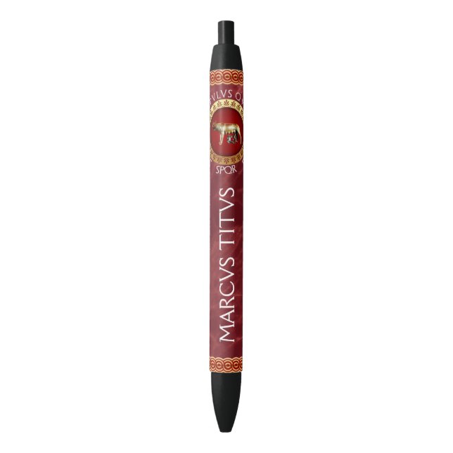 Stylo Noir Romain (devant Vertical)