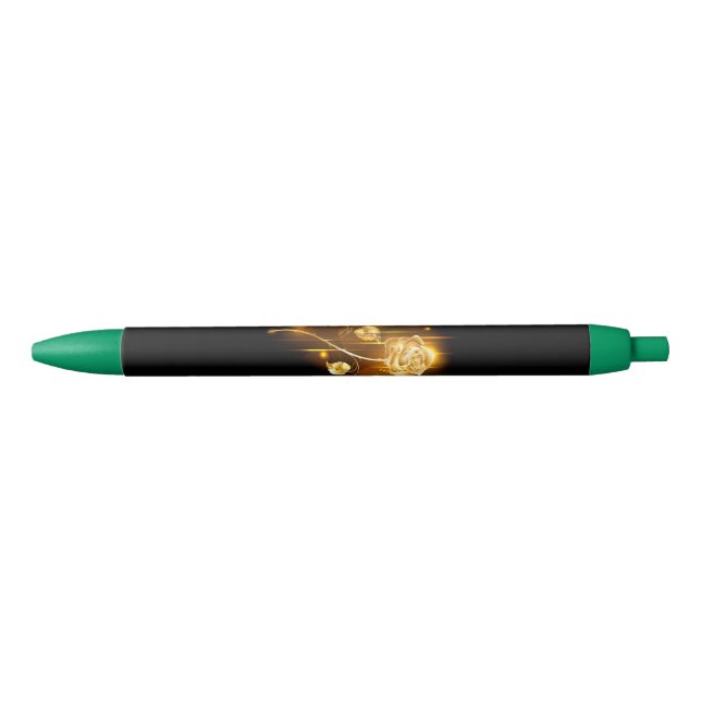 Stylo Noir Rose d'or ( rose d'or ) (Devant)