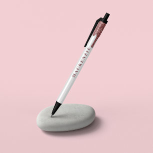 Stylo Noir Rose   Gold Parties scintillant Driving Luxury
