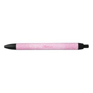 Stylo Noir Rose scintillant fascinant