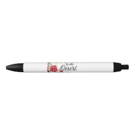 Stylo Noir Roses dans le désert