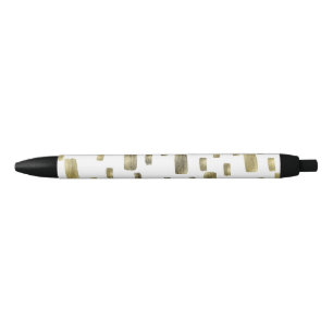 Stylo Noir Roses Rouges & Crânes Floral Noir Gris Gothique