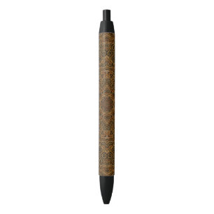 Stylo Noir Rouages vintages industriels de Steampunk