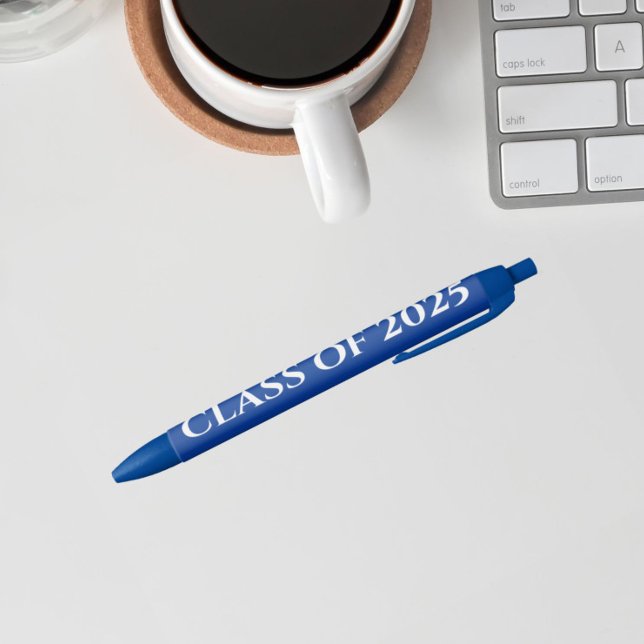 Stylo Noir Royal Blue and White School Colonnes Année (In Situ)
