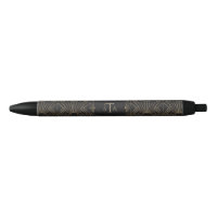 Royal Gold Black Great Gatsby 20s Monogramme